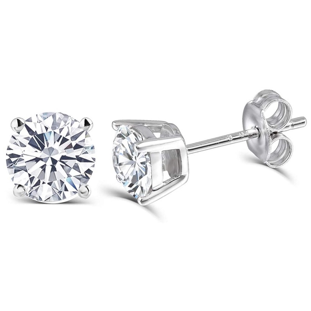 10k One Carat Diamond Earrings Fine Jewelry
